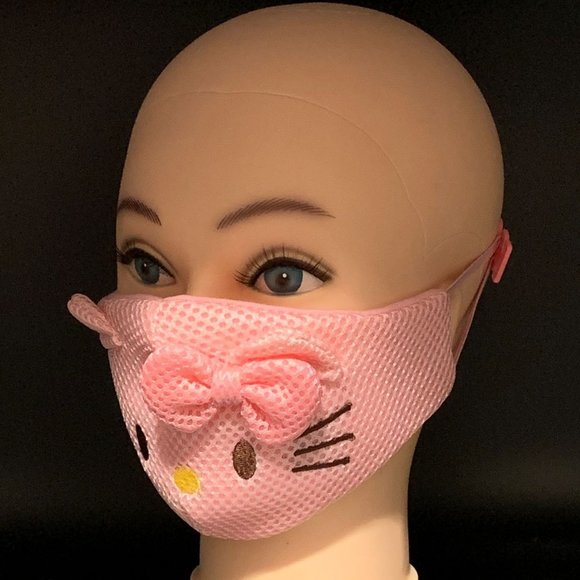 Cute Pink Hello Kitty Cotton Face Mask for Adult - Picture 4 of 6